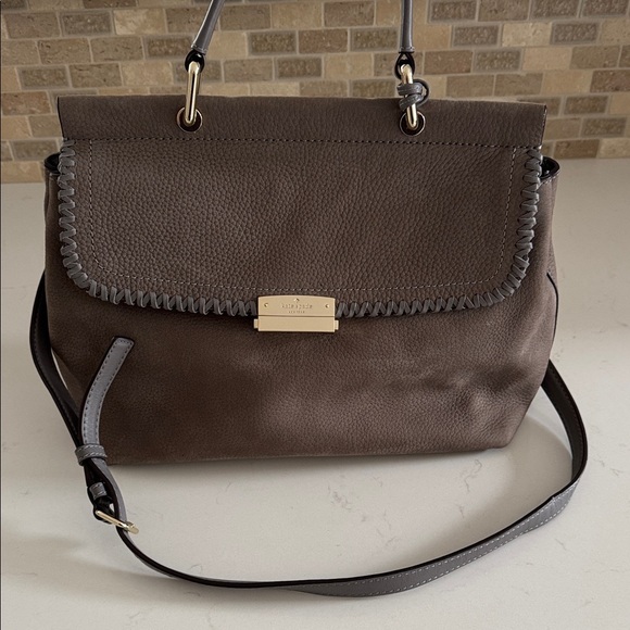 kate spade Handbags - ♠️ Kate Spade Grey Suede Purse NWOT ✨